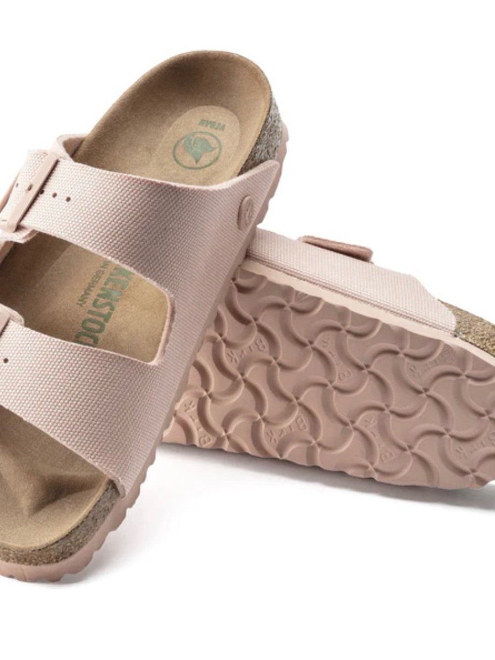 Birkenstock Arizona Two-Strap Sandals in Light Pink - VEGAN